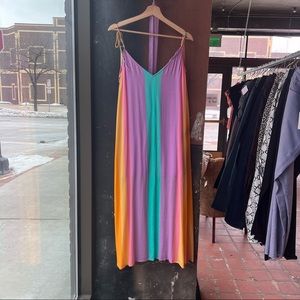 M SUNDRESS Rainbow midi Dress